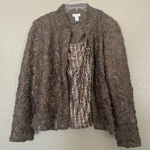 Chico’s Blazer and Top Size Small.